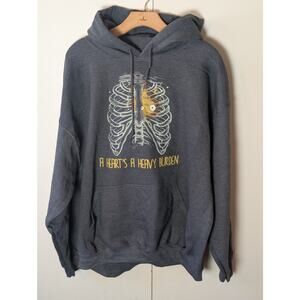Howls Moving Castle Dark Gray Hoodie XL